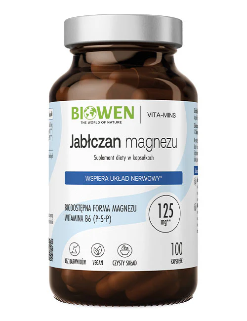 Jabłczan magnezu Biowen - 100 kapsułek - obrazek 2