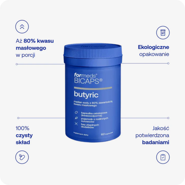 BICAPS butyric (maślan sodu) Formeds - 60 kapsułek