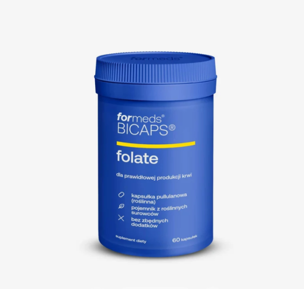 Kwas foliowy - BICAPS folate Formeds - 60 kapsułek