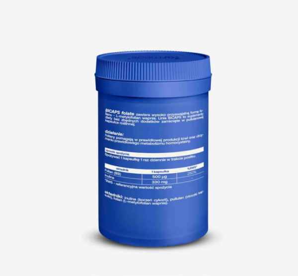 Kwas foliowy - BICAPS folate Formeds - 60 kapsułek