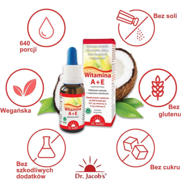 Witamina A+E Dr. Jacob's - 20 ml