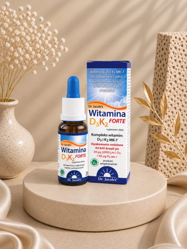 Witamina D3K2 FORTE Dr. Jacob's - 20 ml